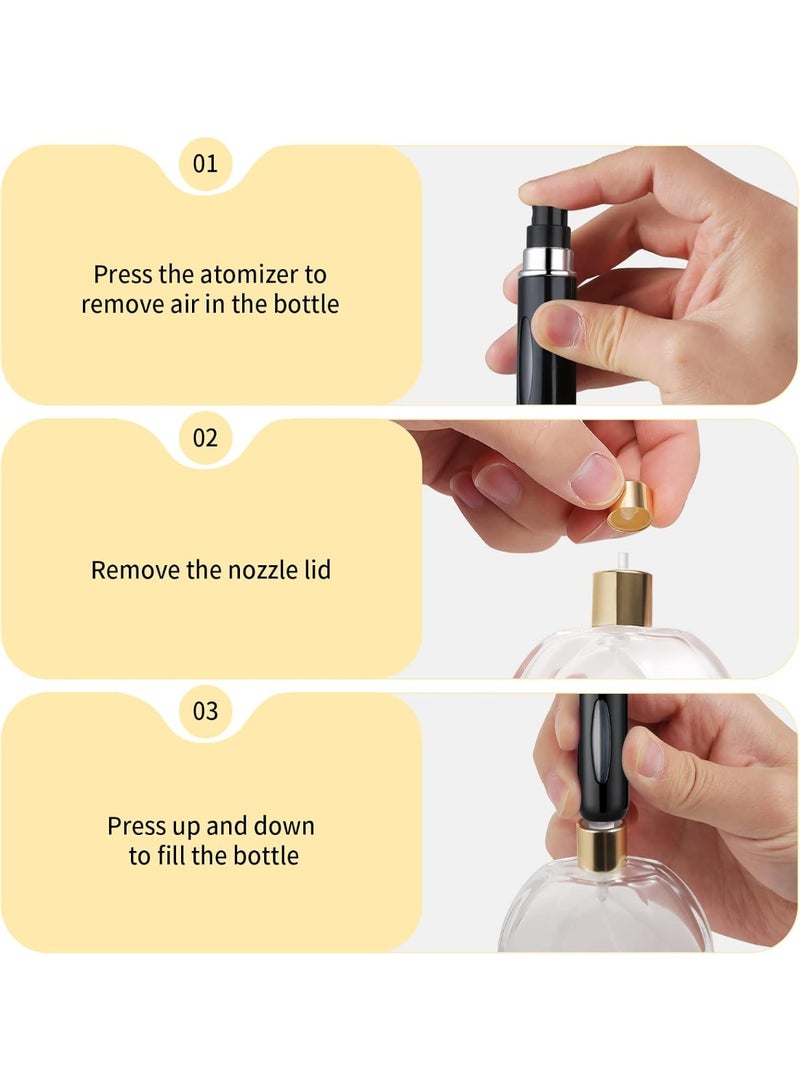 Red Blossom Refillable Travel Perfume Bottle – Mini Spray Atomizer for Men & Women | Travel Size Empty Cologne Bottles for Pocket, Purse & Carry-On  - Image 4