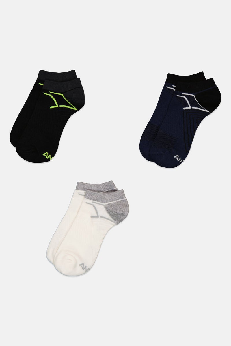ANTA Kids Boy Brand Logo Ankle Socks, Multicolor - Image 3