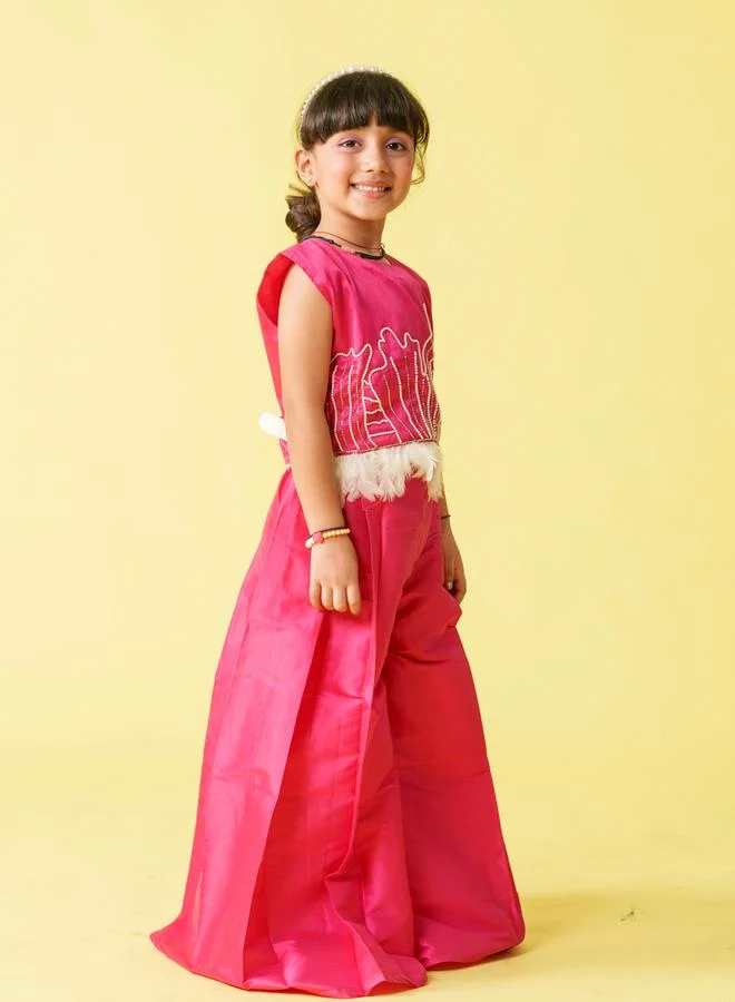 Maithili Maithili Embellished Sleeveless Top and Palazzo Set