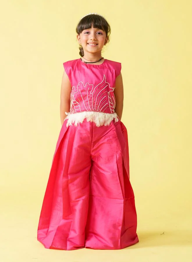 Maithili Maithili Embellished Sleeveless Top and Palazzo Set