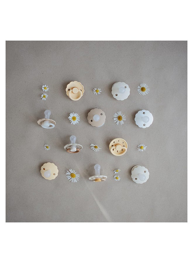 FRIGG لهاية FRIGG Daisy السيليكونية للأطفال 0-6 أشهر 2-Pack بورتوبيلو/كرواسون - الحجم 1 - Image 3