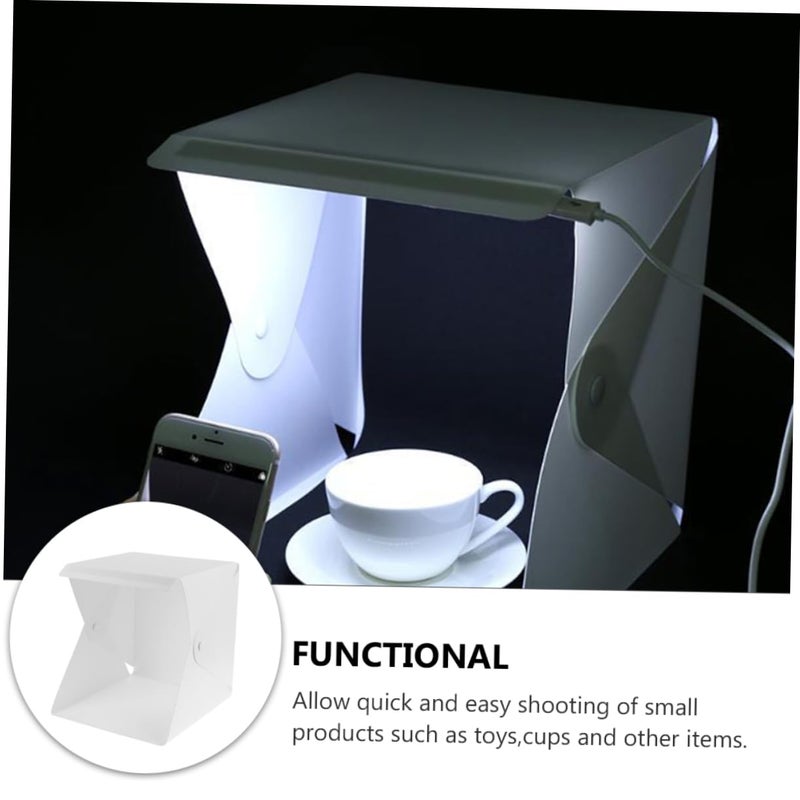 خيمة تصوير فوتوغرافي محمولة قابلة للطي مع إضاءة LED لتصوير المنتجات سهلة الإعداد - Image 4