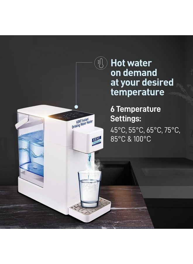 KENT KENT Instant Drinking Water Heater 2.2L| Instantly Heat Pure Water to Hot Water | Temperature Selection 45° to 100° Celcius | Quantity Output 150ml to 460ml |Digital Touch Panel | Child Lock Feature - Image 3