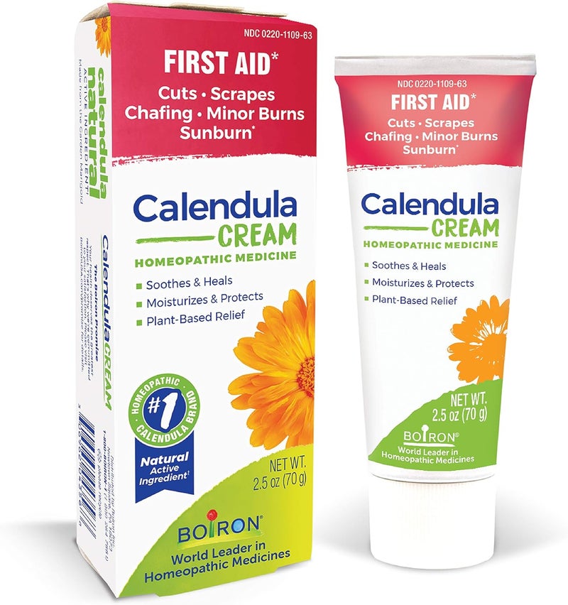 Boiron Calendula, 2.5 Ounce, Topical First Aid Cream for Cuts, Scrapes, Chafing, and Sunburn - Image 1