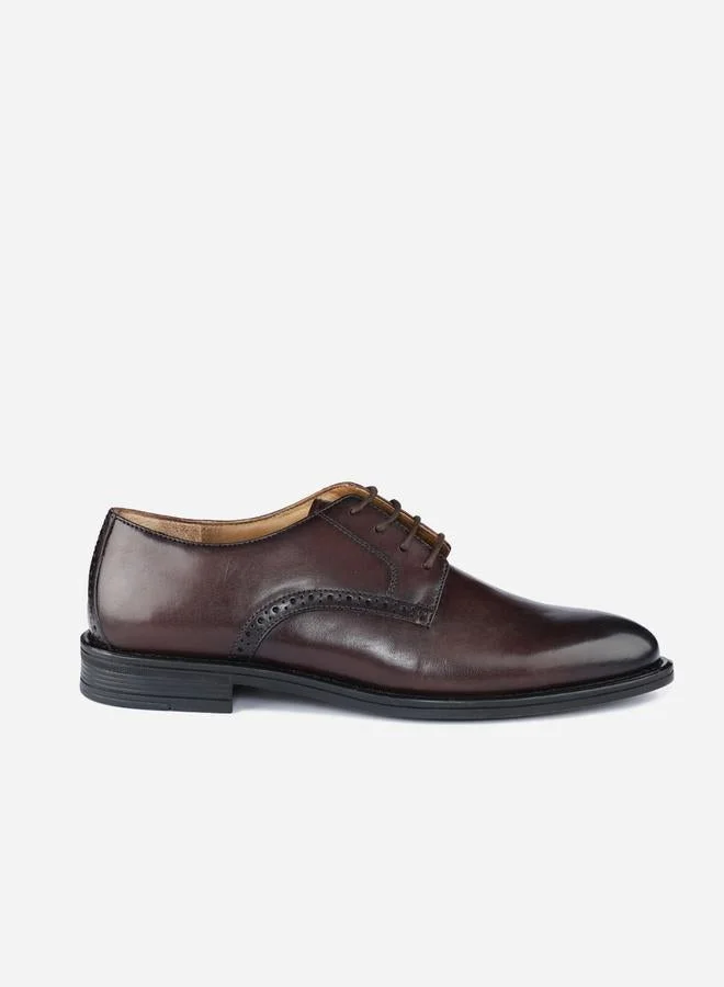 Take Two Solid Almond Toe Derby Shoes By Heel Your Sole