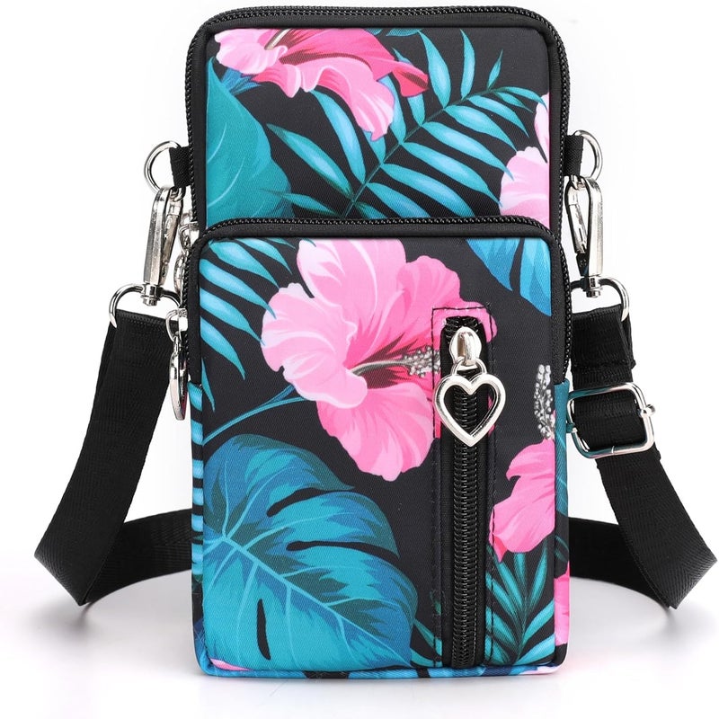 JANKS Small Crossbody Bag for Women - Mini Phone Purses with Crossbody Strap and Wallet - Nylon Arm Bag - Image 1