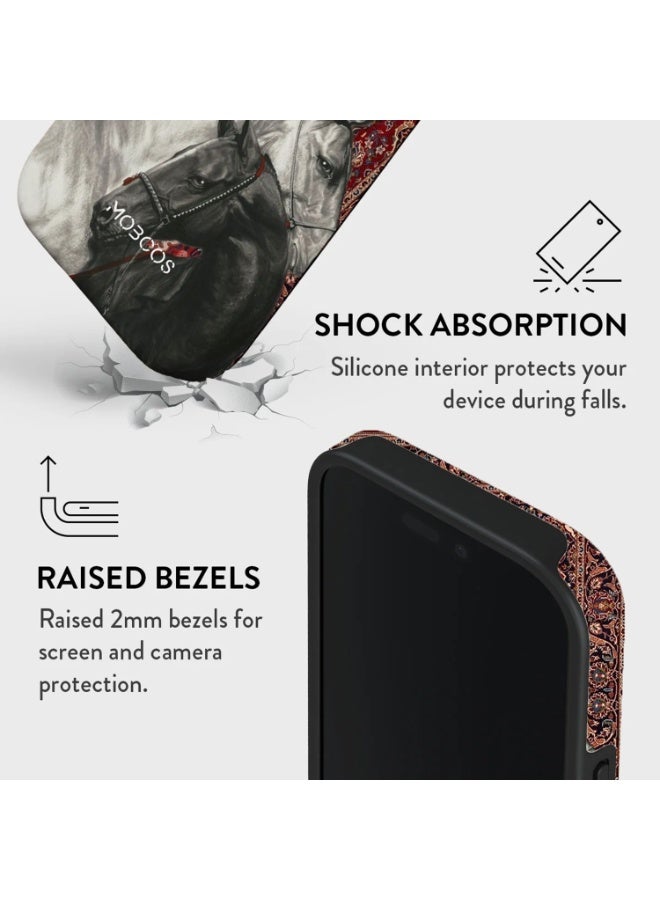 موبكوس جراب Mobcos Dynasty Premium لهاتف iPhone 17 Pro Max، متوافق مع غطاء هجين مزدوج الطبقات صلب + حماية سيليكون - غطاء مقاوم للخدوش والصدمات - Image 4