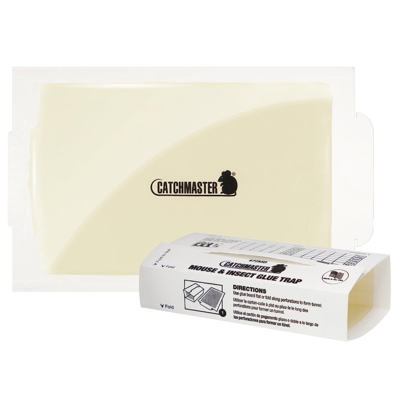 Catchmaster Mouse & Insect Super Glue Traps 30PK, Mouse Traps Indoor for Home, Extra Strength Sticky Pest Control Adhesive Tray for Catching Bugs, Rats & Rodents, Bulk Glue Boards - Image 1