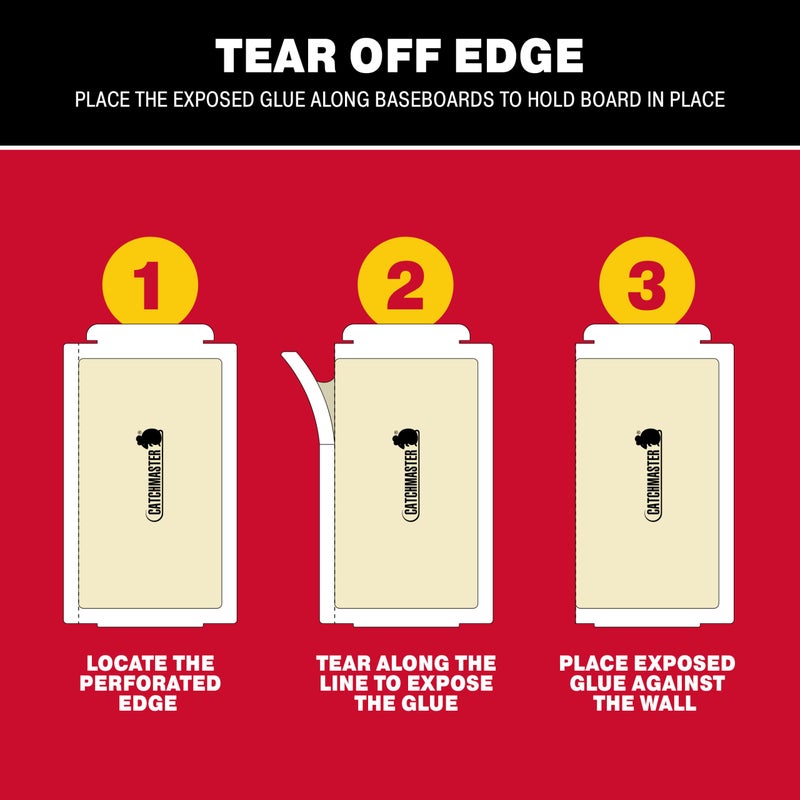 Catchmaster Mouse & Insect Super Glue Traps 30PK, Mouse Traps Indoor for Home, Extra Strength Sticky Pest Control Adhesive Tray for Catching Bugs, Rats & Rodents, Bulk Glue Boards - Image 5