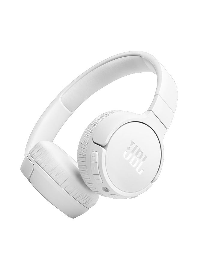 JBL Tune 670 Adaptive Noice Cancelling Wireless On Ear Headphones Pure Bass Sound 70H Battery Buetooth 5.3 With Le Audio Hands Free Call Plus Voice Aware Multi Point Connection White - Image 1