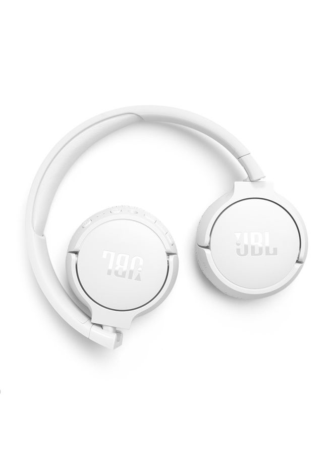 JBL Tune 670 Adaptive Noice Cancelling Wireless On Ear Headphones Pure Bass Sound 70H Battery Buetooth 5.3 With Le Audio Hands Free Call Plus Voice Aware Multi Point Connection White - Image 4