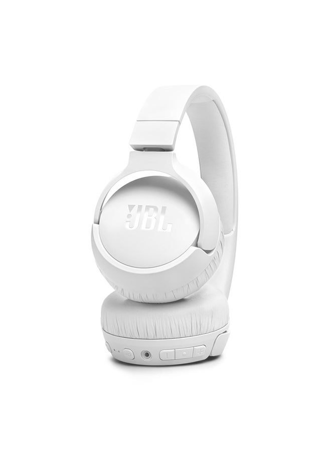 JBL Tune 670 Adaptive Noice Cancelling Wireless On Ear Headphones Pure Bass Sound 70H Battery Buetooth 5.3 With Le Audio Hands Free Call Plus Voice Aware Multi Point Connection White - Image 5