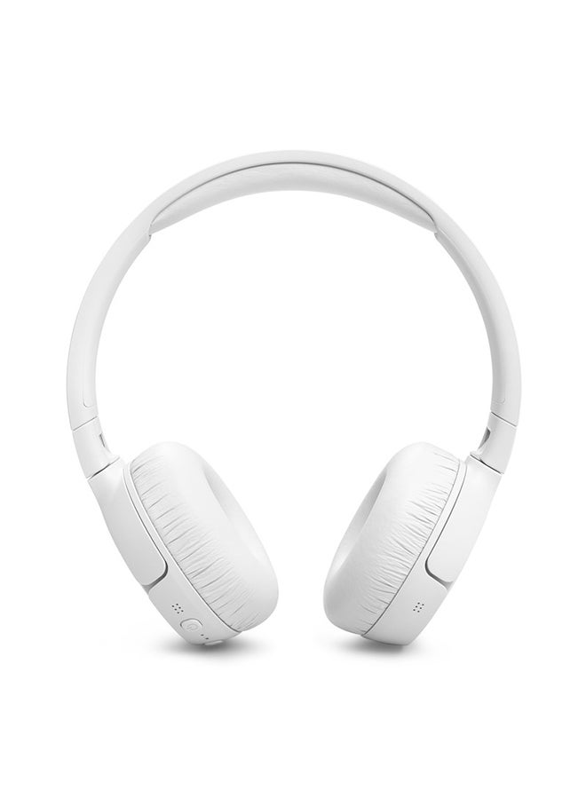 JBL Tune 670 Adaptive Noice Cancelling Wireless On Ear Headphones Pure Bass Sound 70H Battery Buetooth 5.3 With Le Audio Hands Free Call Plus Voice Aware Multi Point Connection White - Image 2