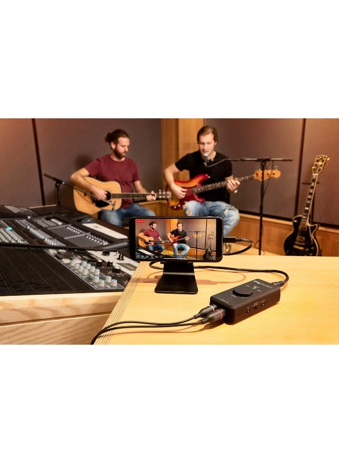 IK Multimedia iRig Stream stereo audio interface for iPhone, iPad, Mac, iOS and PC with USB-C, Lightning and USB for 24-bit, 48 kHz recording from mixers and studio gear - Image 3