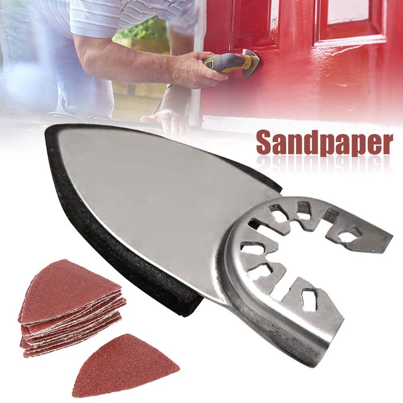 KOET Finger Sanding Sheets Sand Disc Kit, Oscillating Saw Sanding Kit Triangle Sanding Pad, Universal Polishing Finger Sandpaper Set - Image 4