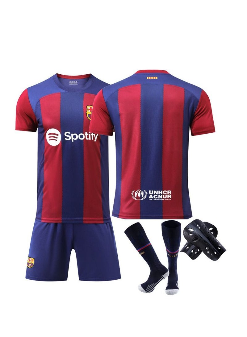 4-piece set of new FC Barcelona football team jerseys
