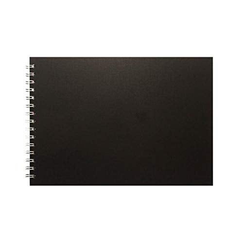 IMPRINT Acrylic Paper Spiral Bound Black Scrapbook A4 Size With 35 Black Sheets - Image 1