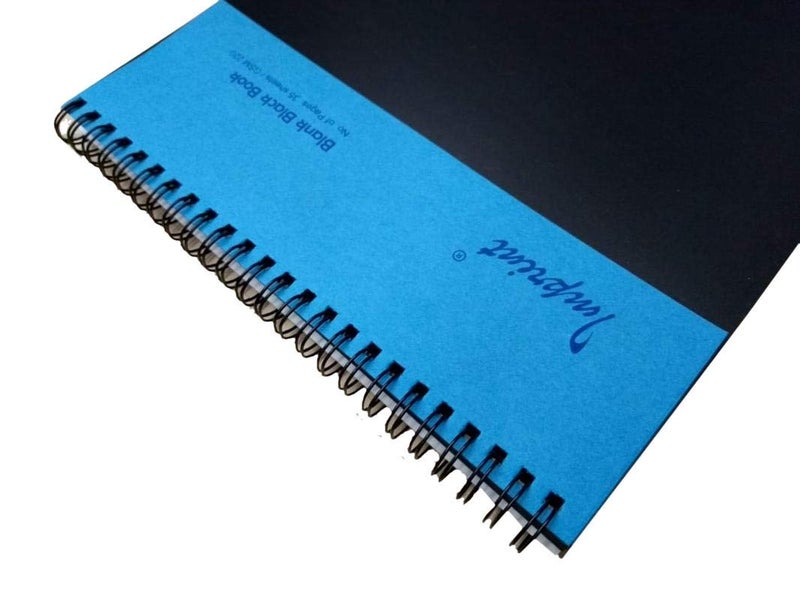 IMPRINT Acrylic Paper Spiral Bound Black Scrapbook A4 Size With 35 Black Sheets - Image 2