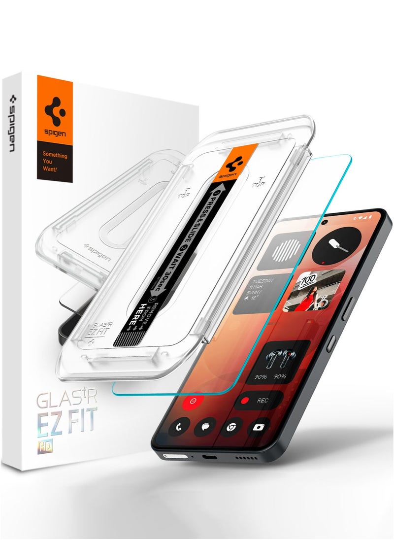 Spigen - GLAStR EZ FIT HD Nothing Phone (3a) / Nothing Phone (3a Pro) Screen Protector Tempered Glass Case Friendly [1 PACK] - Image 1