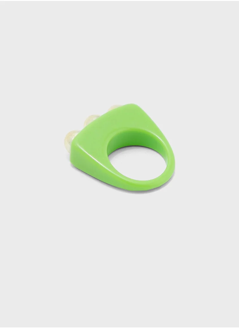Ginger Plastic Ring