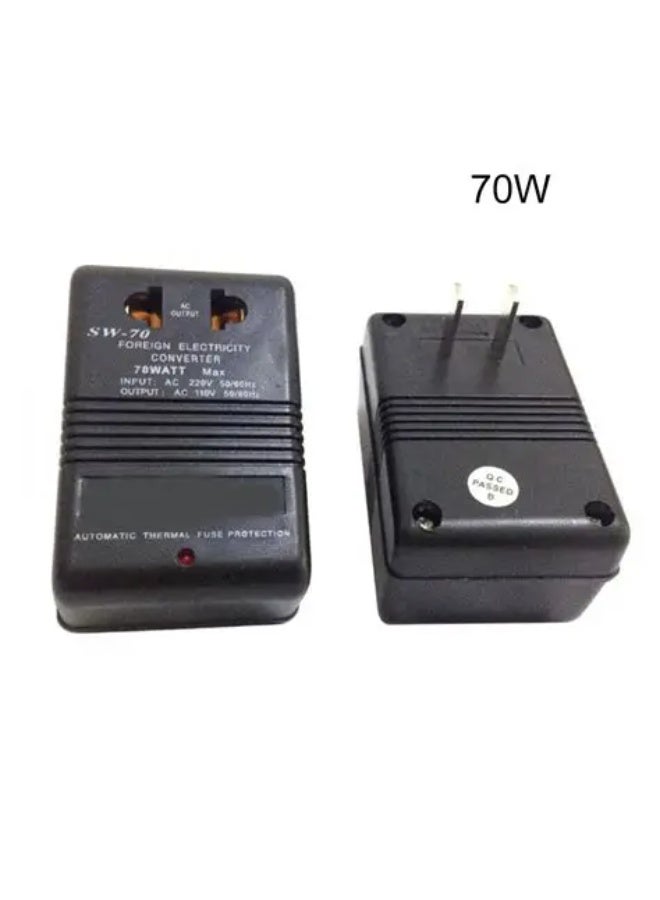 محول فولت كهربائي من 220 فولت الى 110 فولت 70 واط