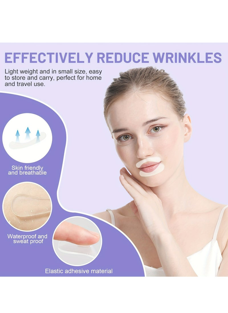 Generic 4pcs Lip Wrinkle Patches,Silicone Lip Lift Patches - Fragrance-Free Facial Beauty Strips ,Reusable Silicone Lip Anti-Wrinkle Pads Transparent for Smoothing Fine Lines & Wrinkles,Perfect Gift for Women  - Image 3