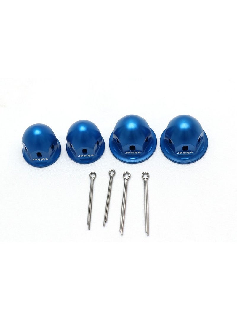 General Wear Resist and corrosion 4PCS Front Spindle Nuts For Yamaha RAPTOR 700  Blue  - Image 1