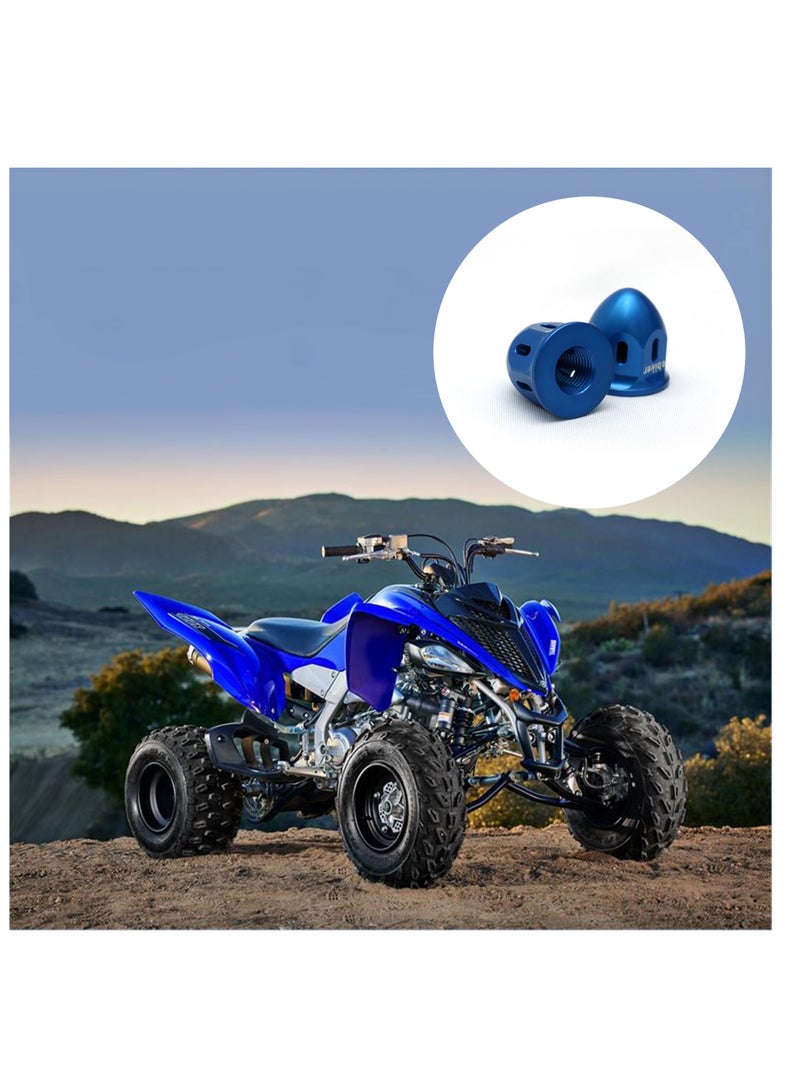 General Wear Resist and corrosion 4PCS Front Spindle Nuts For Yamaha RAPTOR 700  Blue  - Image 2