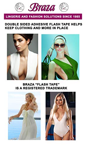 Braza Flash Tape - Double Sided Clear Adhesive Clothing, Fabric and Body Tape, (6) 20ft Rolls - Image 4