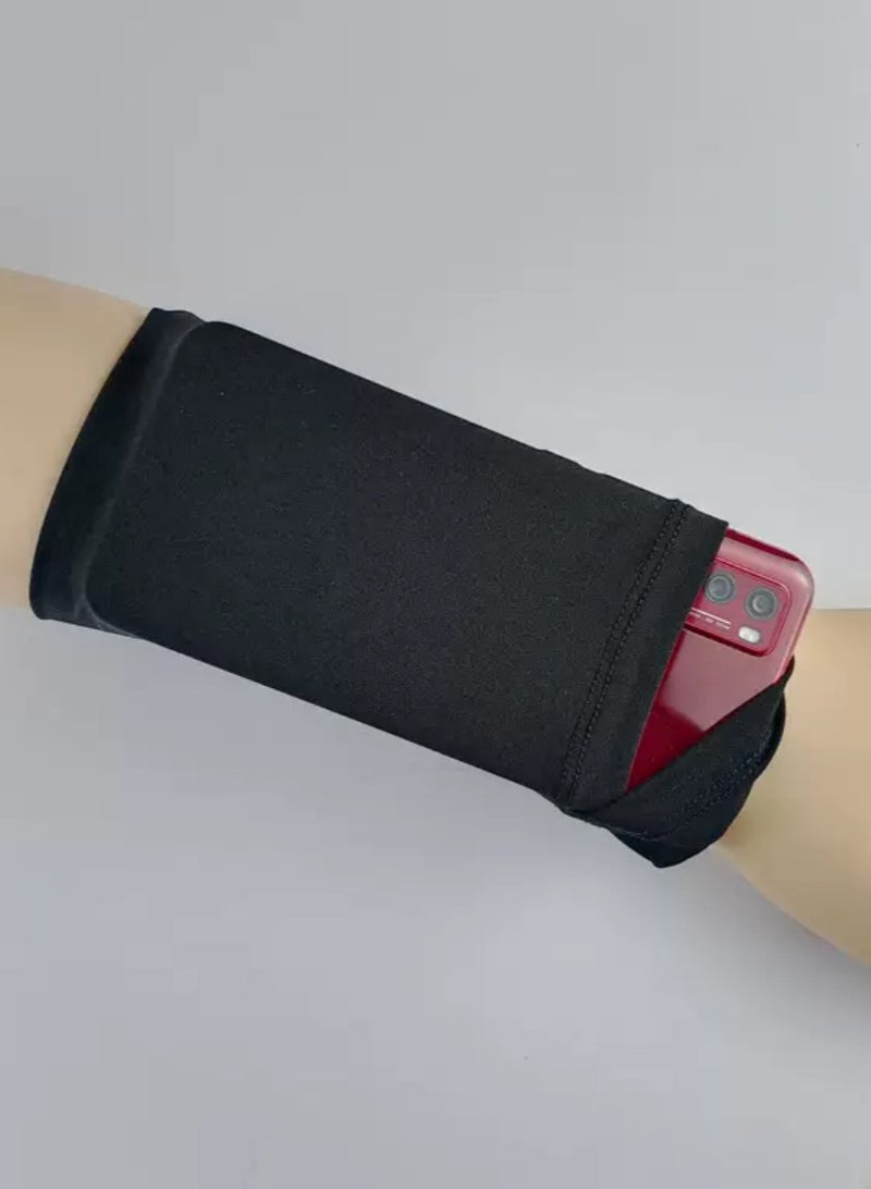 حقيبة ذراع هاتف سوداء كبيرة - Image 5