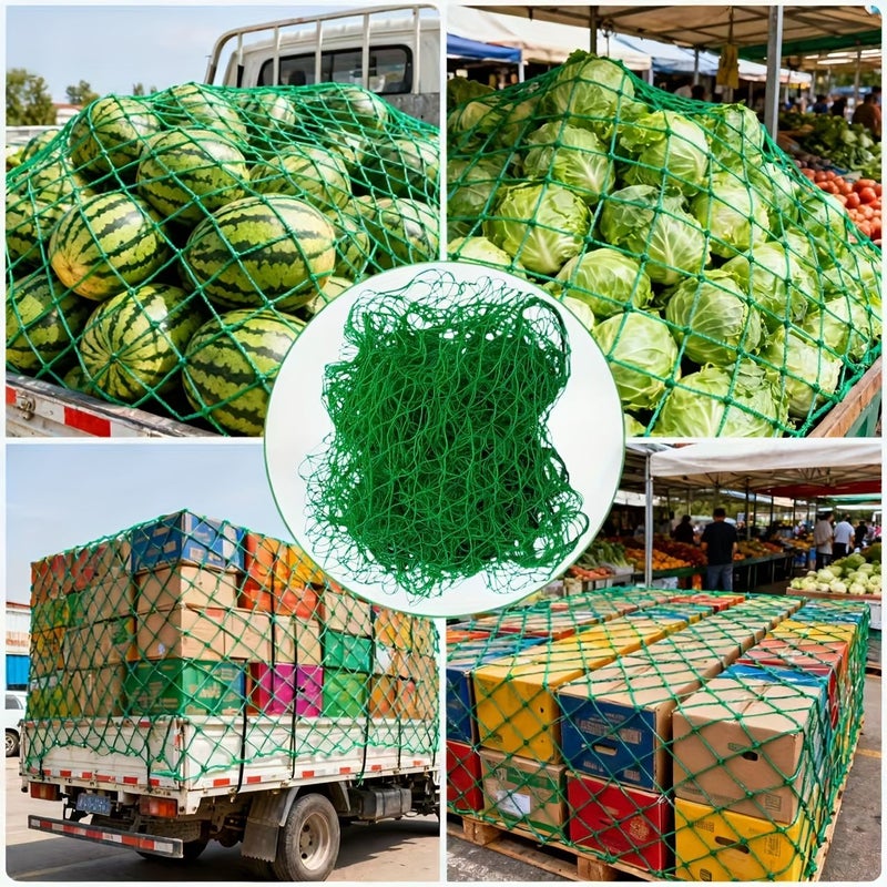 Heavy Duty Truck Cargo Net Straps 59x59 Inch Slip Resistant Polypropylene Transport Net - Image 4
