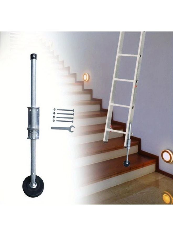 Adjustable Ladder Stabilizer Heavy Duty Steel 19 69inch Height For Stairs Balcony Garage - Image 2