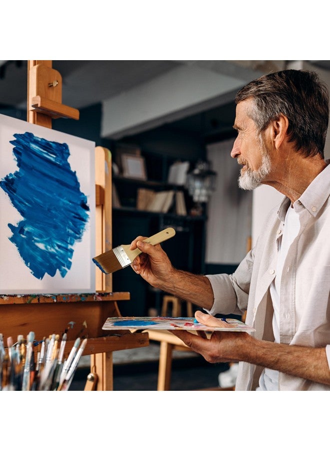 Bluebird  Premium Paint Brushes For Gesso, Glues, Varnishes & Stains, Pack Of 3 Professional Brushes - Image 3