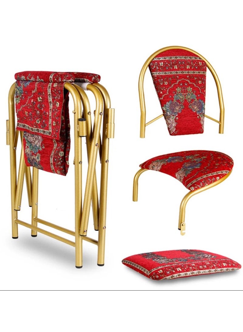 سندس كرسي صلاة خفيف مريح وقابل للطي والتخزين - Image 5