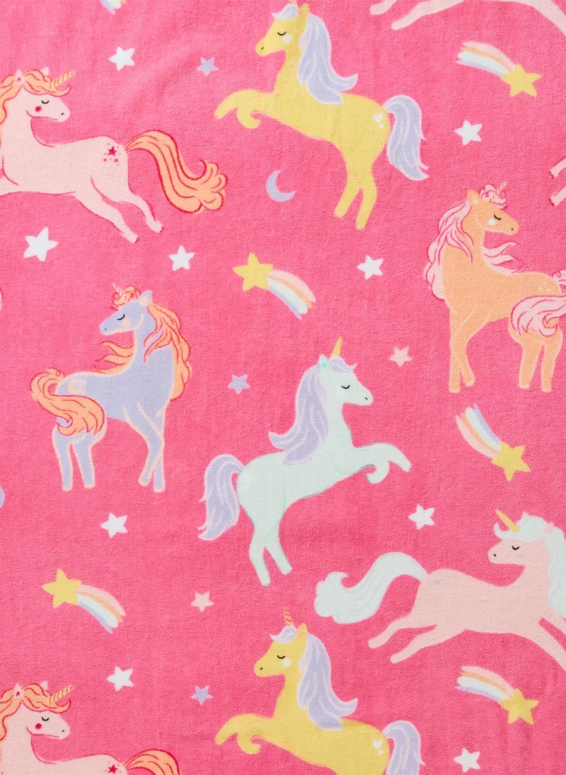 ماتلان Kids Pink Unicorn Beach Towel