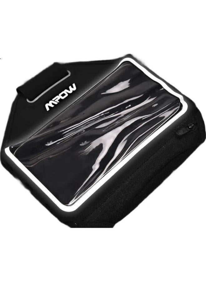 Dipple Deepor Waterproof Phone Armband With Touch Screen For Men And Women, Lightweight Wrist Bag For Sports Running, Outdoor Cycling, Fitness, Sweatproof And Non-Slip Arm Band, Adjustable Phone Sleeve - Bla - Image 3