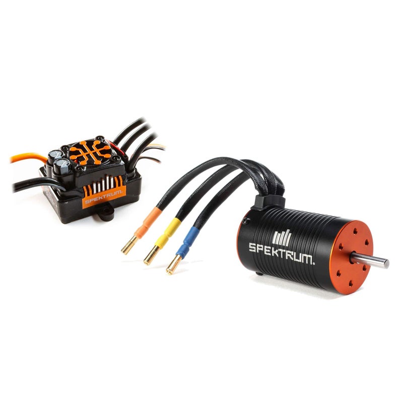 SPEKTRUM سبكتروم فيرما 130A ESC ذكي بدون فرشات مجموعة محرك 1900Kv بدون مستشعر SPMXSEMC04 أسود - Image 2