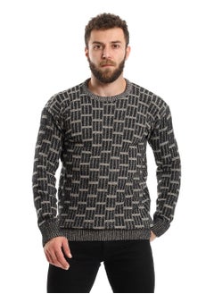 Wool Mens Pullover With Multi Design