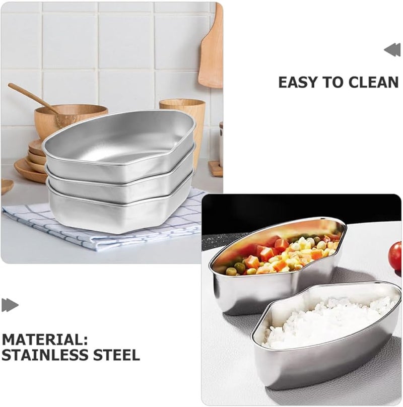 صناديق البخار على شكل مروحة من الفولاذ المقاوم للصدأ 4 قطع للفرن وقلاية الهواء والطهي - Image 4