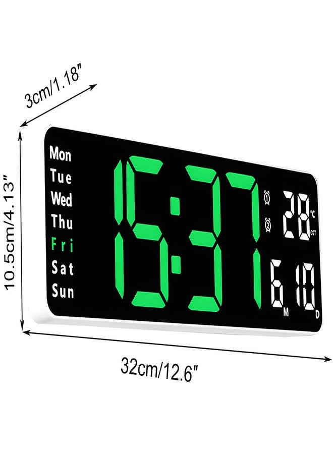 Lancoon Electronic Clock, 13 Inch LED Screen with Standing and Hanging Count Up Countdown Remote Control Plug in Temperature Date Week Display for Living Room Home - Image 2