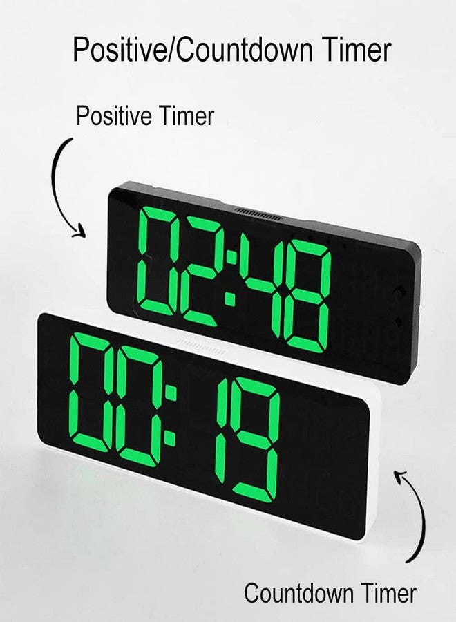 Lancoon Electronic Clock, 13 Inch LED Screen with Standing and Hanging Count Up Countdown Remote Control Plug in Temperature Date Week Display for Living Room Home - Image 4