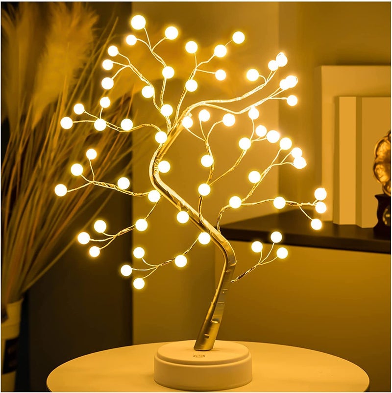 Desidiya® Decorative LED Tree Lamp Table top,Fairy Lights Spirit Tree, Bonsai Tree Light, Decoration for Room,Wedding,Bedroom,Gifts (36 LED Pearl) - Image 1