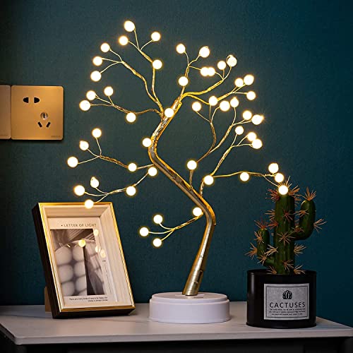 Desidiya® Decorative LED Tree Lamp Table top,Fairy Lights Spirit Tree, Bonsai Tree Light, Decoration for Room,Wedding,Bedroom,Gifts (36 LED Pearl) - Image 3