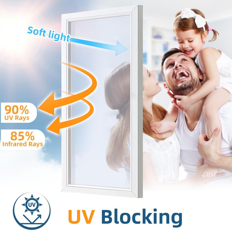 DUOFIRE One Way Window Film Privacy See Out Not in Heat Blocker Window Tint Reflective Mirror Windows Tinting Film for Home Static Cling Anti-UV Sun Blocking Windows Coveringï¼ˆSilver, 17.4x78.7inï¼‰ - Image 3