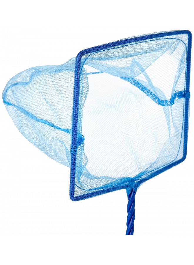 Marina 5-Inch Blue Fine Nylon Net with 10-Inch Handle, Aquarium Maintenance Tool, Blue, 11275 - Image 3