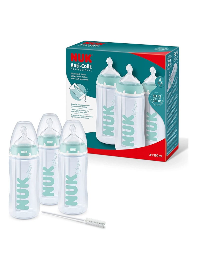نوك First Choice + مجموعة زجاجات الأطفال الاحترافية المضادة للمغص 0-6 أشهر 300 مل - Image 1
