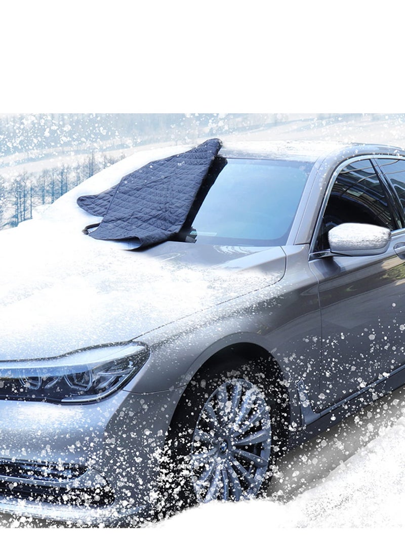 Generic Car Windscreen Cover, Ultra Thick Windscreen Cover, Heavy Duty Ultra Thick Protective Windshield Ice Cover Snow Frost Dust Sun Shade Protector 4 Layers in All Weather(Large Size 193 * 126cm) - Image 2
