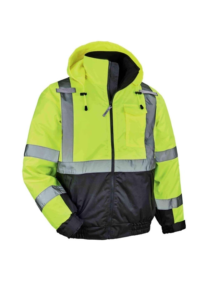 Ergodyne Glowear 8377 Type R Class 3 Lime Quilted Bomber Jacket Small S - Image 1