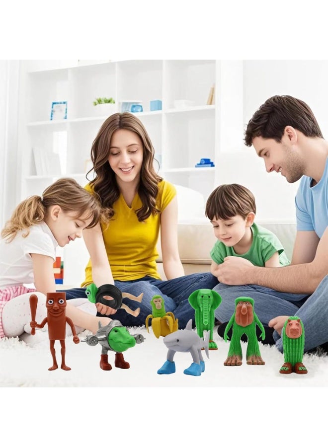 12-piece set of Italian funny dolls, Tralalero Tralala doll toys, including Tralalero Tralala, Tung Tung Tung Sahur, Brr Brr Patapim collectible animal dolls, fan gifts - Image 3