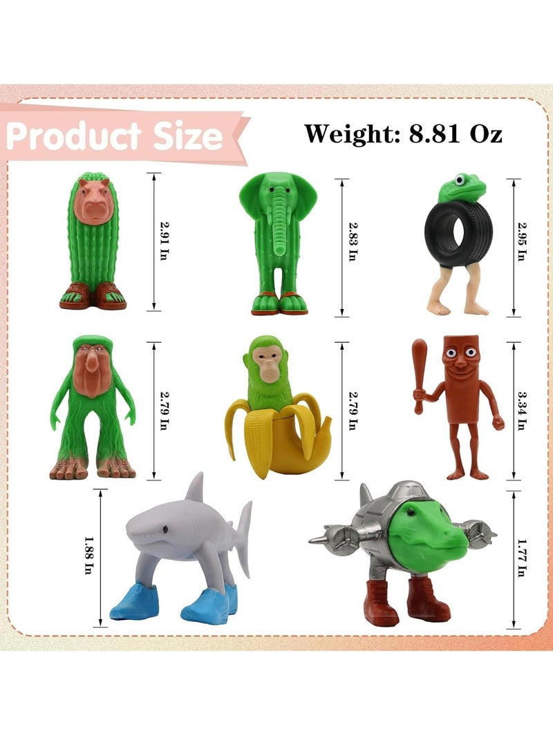 12-piece set of Italian funny dolls, Tralalero Tralala doll toys, including Tralalero Tralala, Tung Tung Tung Sahur, Brr Brr Patapim collectible animal dolls, fan gifts - Image 5